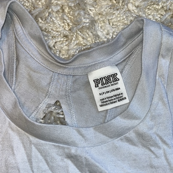 Victoria's Secret PINK Light Blue Muscle-style Tank. - Picture 4 of 5